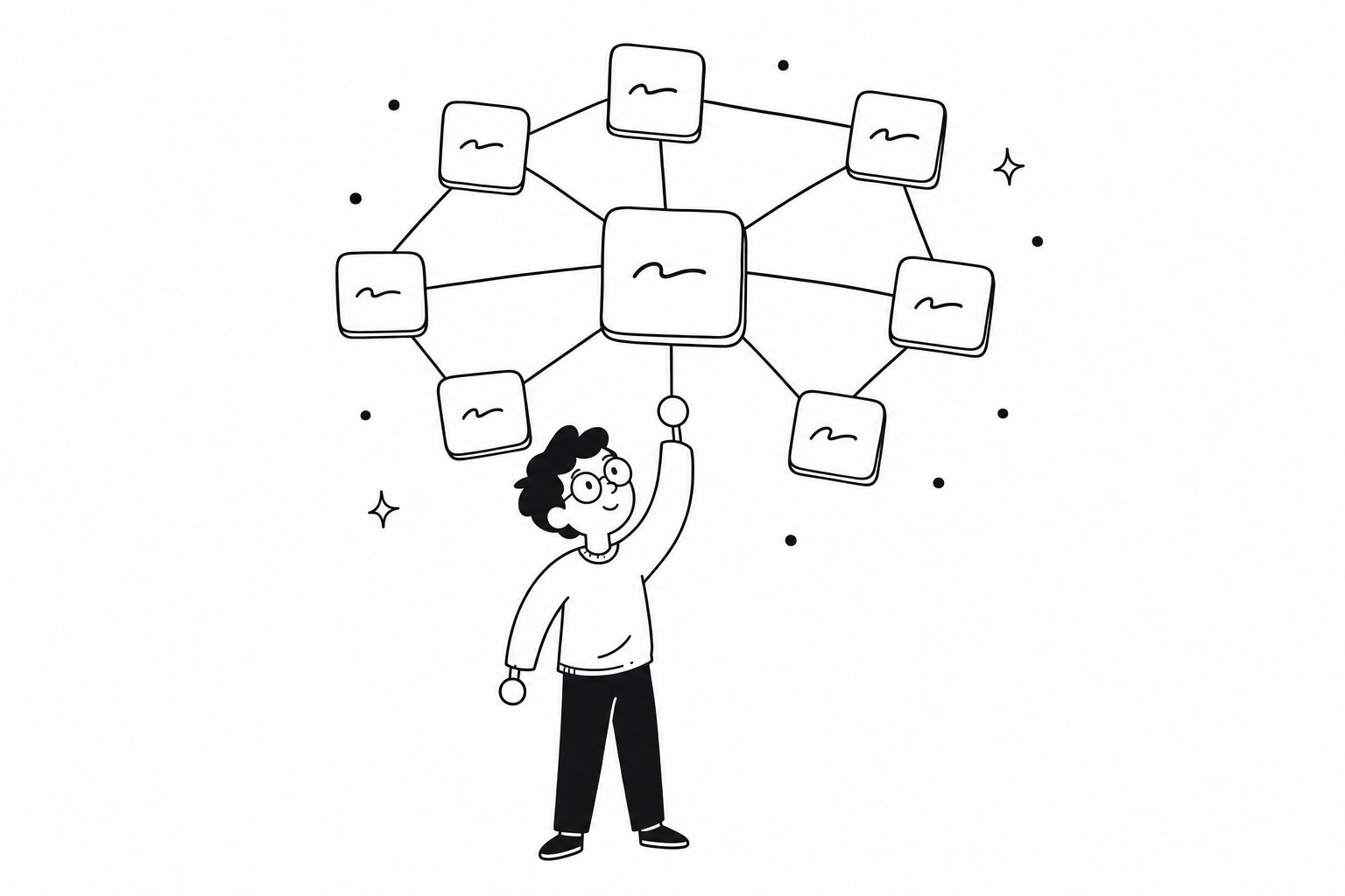 The word graph behind Poople, four-letter words connected one letter apart