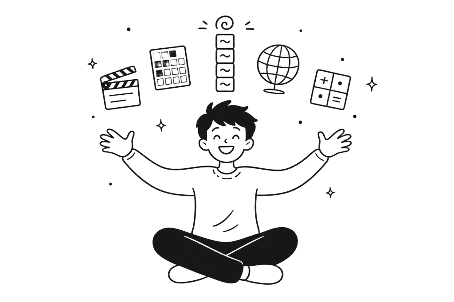 An open box bursting with daily -dle game icons, including Poople the word ladder